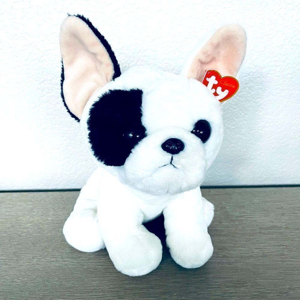 TY Beanie Baby Frenchie Marcel French Bulldog Plush Dog